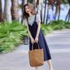 Summer Fashion Two-Piece T-shirt and Strap Dress Set