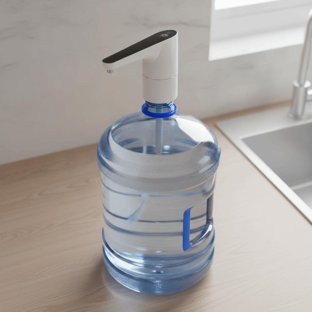 Low Noise Electric Water Bottle Pump Long Battery Life Rechargeable Gallon Bucket Water Dispenser Wireless Quantitative