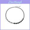 Stainless Steel Asymmetrical Chain Necklace For Men And Women With Unique Design