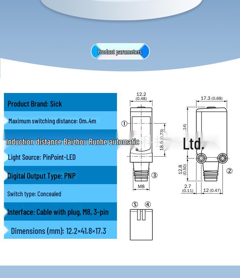 Brand New WL4S-3F3130 Sick Sensor & WL4S-3N1330 Miniature Photoelectric Switch - Original