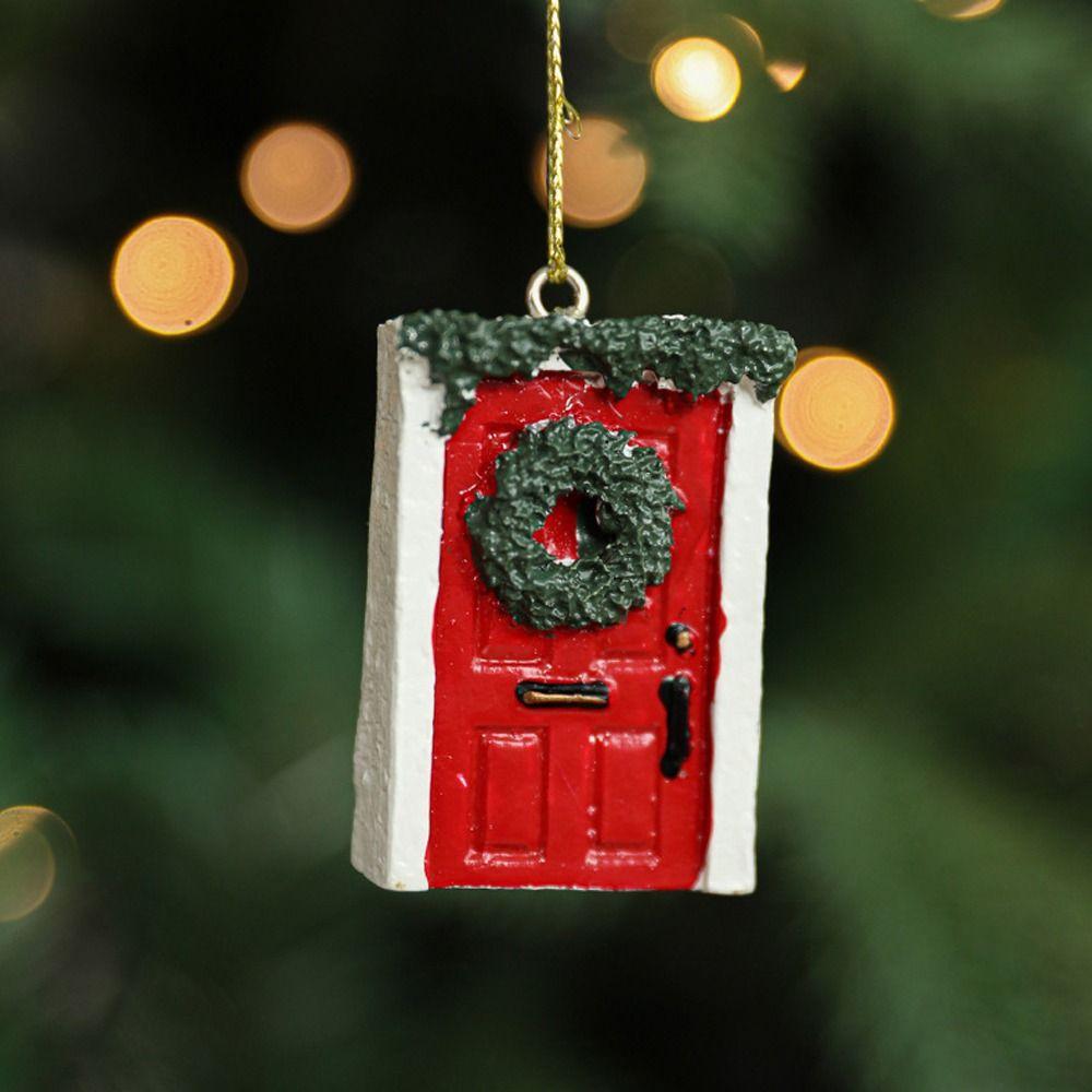 Red Christmas Elk Snowmen Pendant Xmas Tree Hanging Ornaments  Merry Christmas Decoration