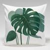 Green Leaf Pattern Throw Pillow Cover With Short Plush Print Living Room Sofa Decoration Cushion Cover Pillow Covers Decorative