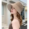 Women's Double-Sided Fisherman Hat Vintage Casual Bucket Sunhat for Spring-Summer Fashionable Outdoor Accessory