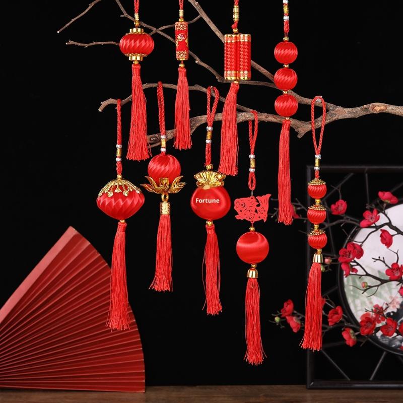 2026 Jahr des Pferdes Wandhänge-Laternen-Ornament Chinesisches Jahr Glücksdekoration Zubehör Einweihung Kleiner Anhänger Gi