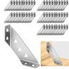 20/40pcs Stainless Steel Angle Bracket Universal Furniture Right Angle Fixed Bracket Cabinet Trapezoidal Layer Board Connector