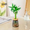 Water Culture Vase Hydroponic Planter with Lid, Glass-Like Clear Plant Propagation Station, Desktop Pot Flower for Cuttings, Home Office Desk