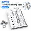 1Pcs M1-M10 Screw Measuring Tool Bolt Nut Size Checker  for Hardware Maintenance Workshop