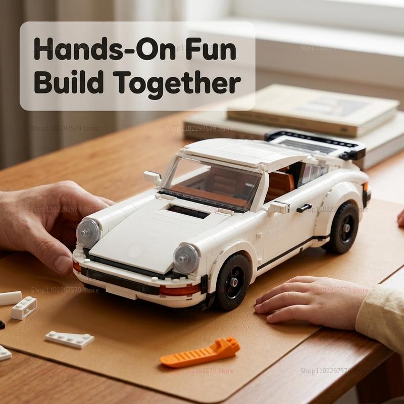 1458PCS Retro Car Building Blocks Set 2in1 Race Car Classic Car STEM Toy for Kids Teens Adults Creative DIY Gift for Christmas
