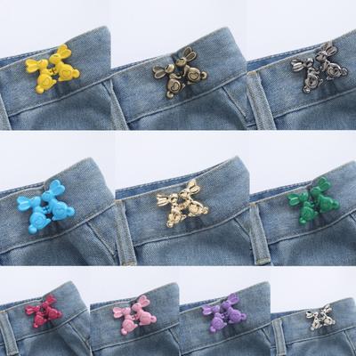 1pair Tighten Waist Button for Skirt Pants Jeans Adjustable Waist Clip Clothing Accessories DIY Detachable Waist Button