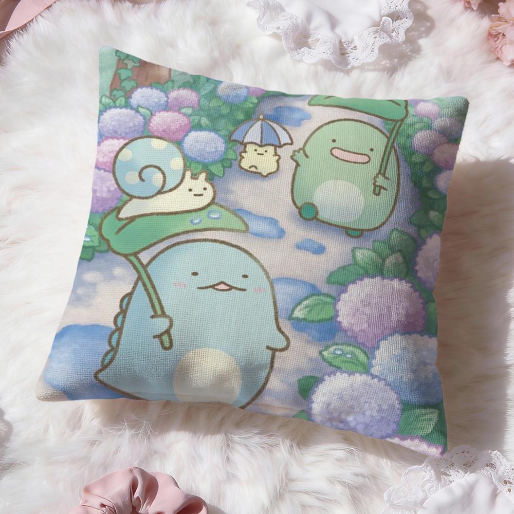 Popular SSumikko Gurashied Cushion Cover Soft Washable Pillow Case Multi-Scene for Couch Bed Travel Office Use