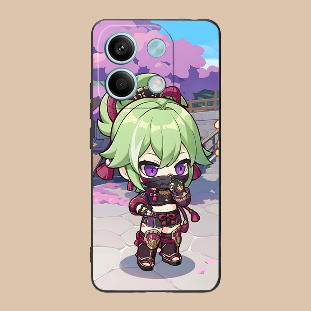 Game GI Kuki Shinobu Mobile Phone Case for Xiaomi 15 14 13 12 Mi 11 T Ultra Lite Pro S X 5G Colorful Printing Cover Cover Luxury