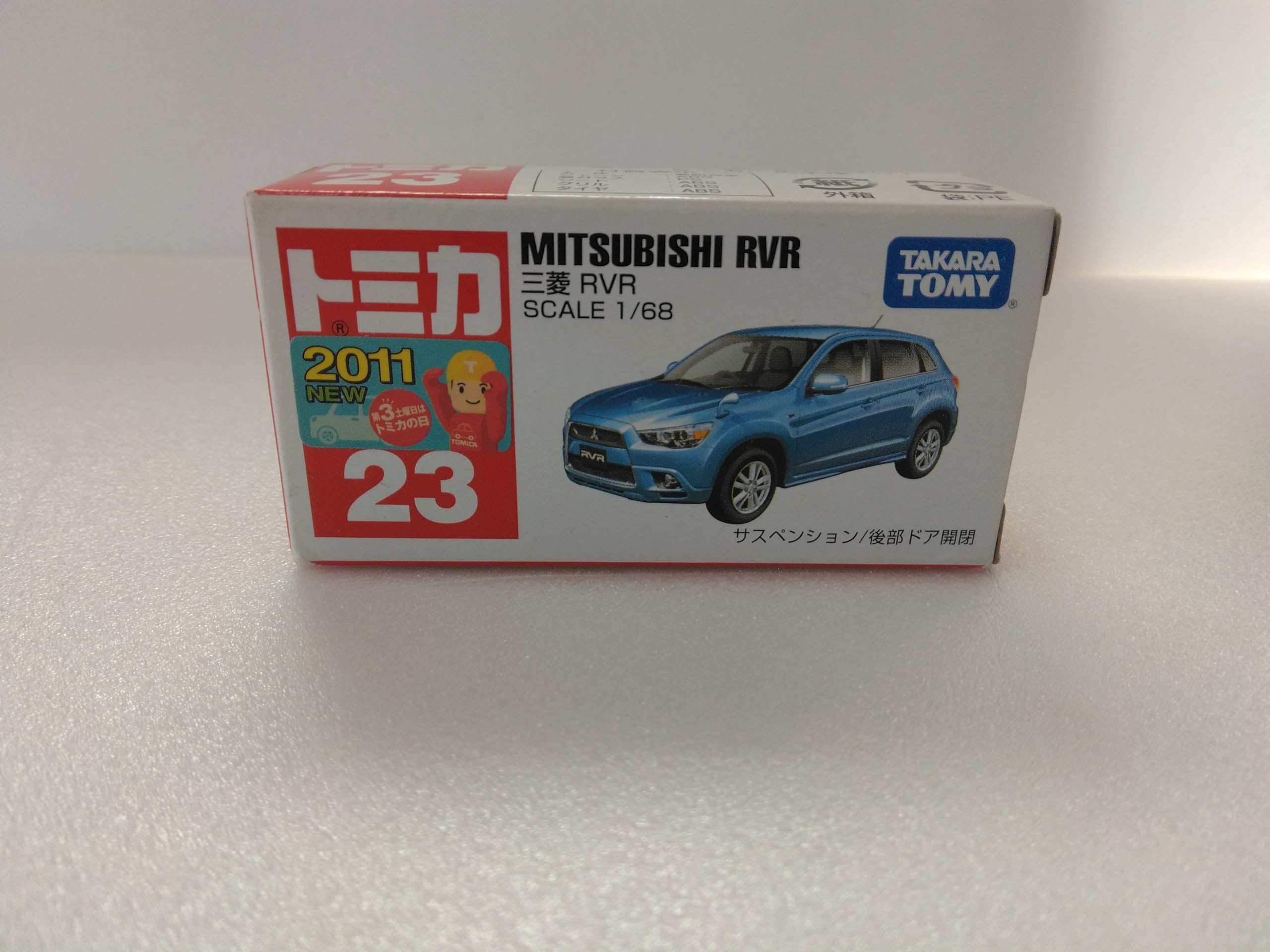 

Takara Tomy Tomica Mitsubishi 2011 blue RVR, 1/68 scale, №23, model,