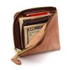 AGILITY Affa Square Wallet - L-Shaped Folding Wallet with Coin Case, Card Case, and Bill Compartment - Compact, Genuine Leather