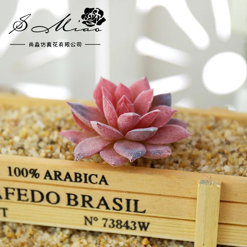 1 st Härliga Konstgjorda Suckulenter Växter för DIY Hem Trädgårdsdekoration Bröllopsväxter Väggblomsterarrangemang Bonsai Falsk Växt