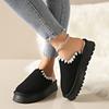 Foreign Trade Large Size Northeast Warm Mao Mao Mop 2024 Autumn and Winter Explosion Thick Bottom Non-slip Velvet Warm Snow Boots Women