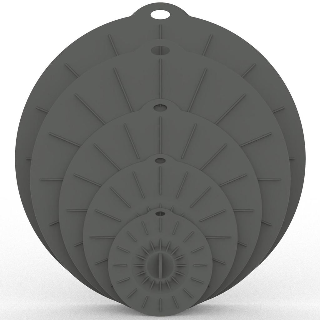 5 ks krytů do mikrovlnné trouby Silikonové víčka Opakovaně použitelné Tepelně odolné kryty pro mikrovlnnou troubu Silikonová víčka Sací víčka na hrnce a pánve