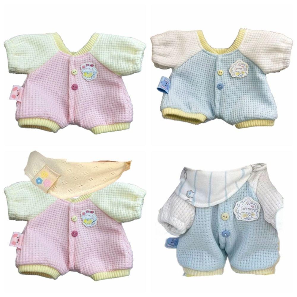 Jumpsuit 20cm Cotton Doll Clothes Rabbit Pattern Cotton Doll's Clothes  Children's Gift