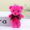 10Pcslot Tiny Bear Stuffed Plush Toys Mini Bear Doll Toy Keychain Bag Pendants Wedding Decoration Children Birthday Party Gifts