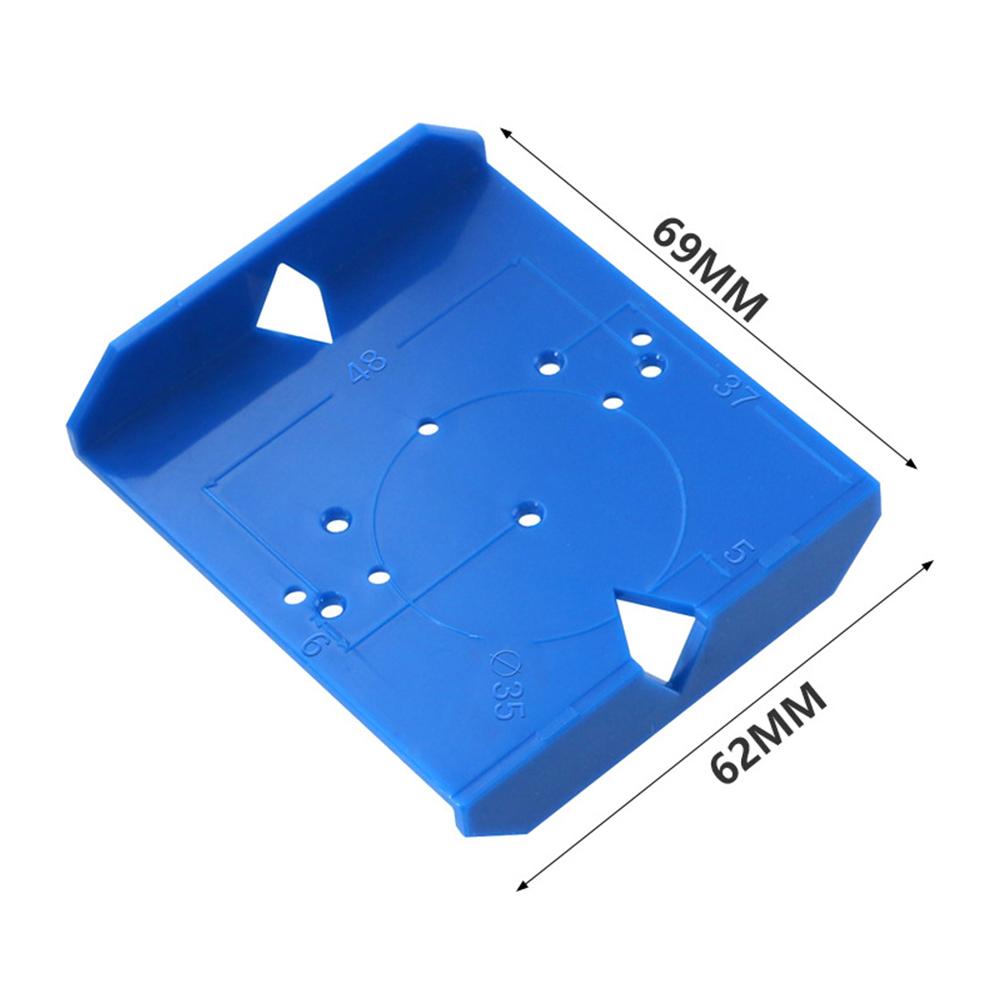 Hinge Hole Drilling Guide Locator 35mm Dowel Jig ABS Hinge Jig Hole Saw for Wood Drill Furniture Hinge Installation Woodworking