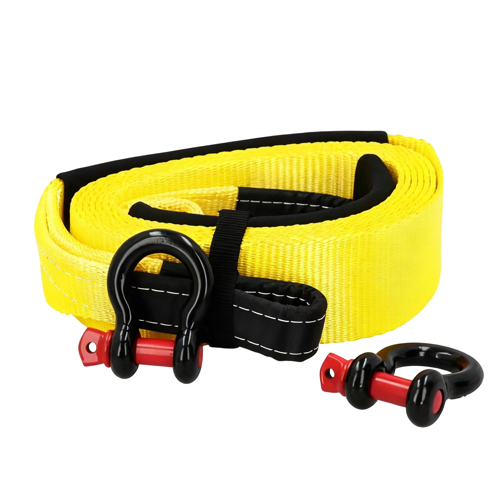 Heavy Duty Nylon Car Tow Strap Kinetic Rope Kit for 4X4 Off-Road Cars Recovery Rope TS075