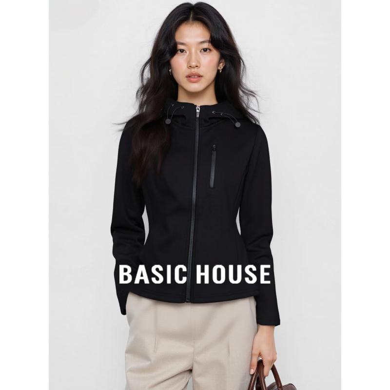 

Базовая женская толстовка с капюшоном на молнии Basic House XL
