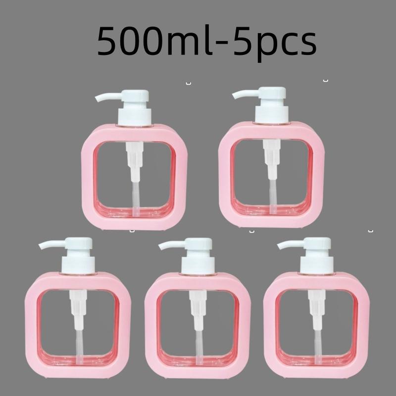300/500ml Badkamer Zeepdispensers Hervulbare Lotion Shampoo Douchegel Houder Draagbare Reizen Dispenser Lege Bad Pomp Fles