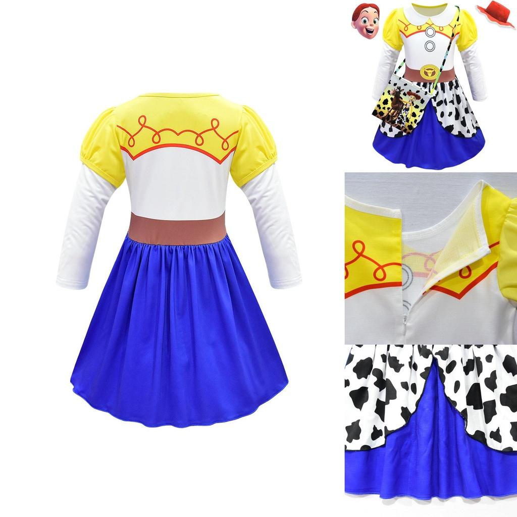Adorable Toy Story Character Tsui Long Sleeve Dress For Girls Cosplay Parties