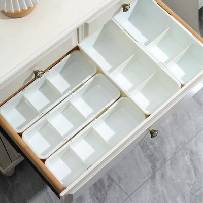 Ausziehbarer rechteckiger Schreibtisch-Organizer und Schubladenteiler für Küche, Schreibwaren und Kleinkram