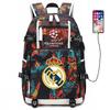 Fußball Rucksack Herren Damen - Dortmund Manchester City Liverpool FC Fan Sporttasche Mit USB-Anschluss
