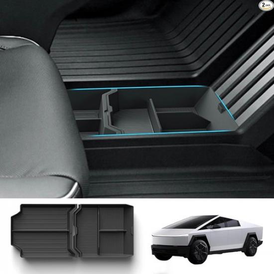 Floor Console Organizer for 2024 Lower Center Console Tray TPE Cybertruck Floor