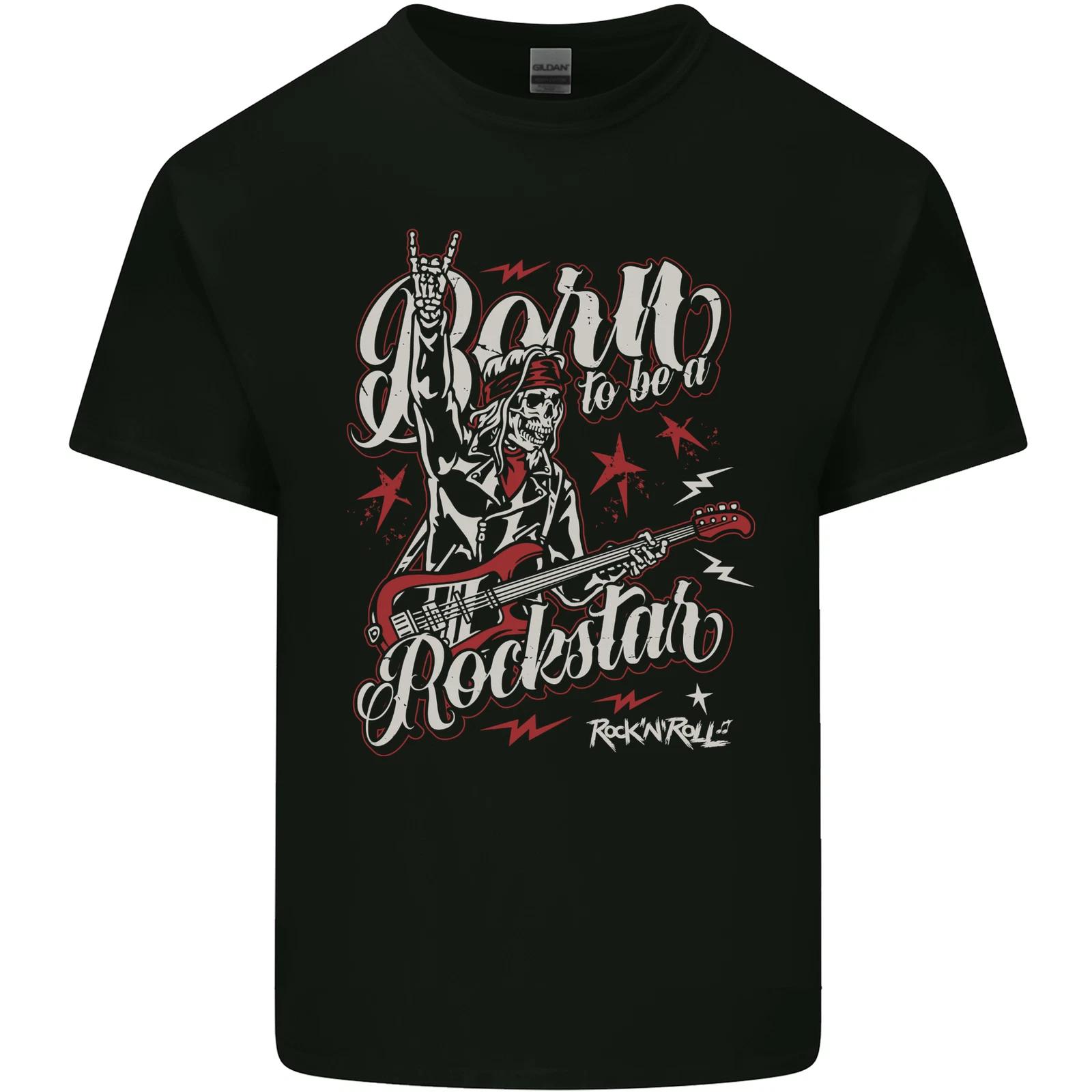 Born to Be a Rockstar Funny Rock Music Guitar Kids T-Shirt Childrens 2XL
