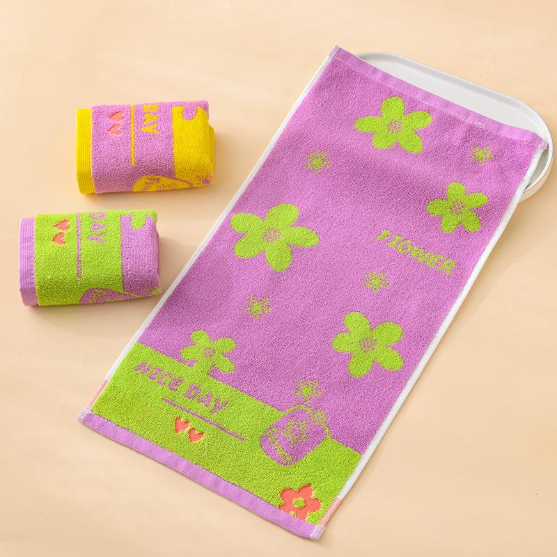 1 STK Håndkle Barnebomull A-klasse bomullsbomullshåndkle fortykket Absorberende Husholdningshåndkle Vask Ansiktshåndkle Absorberende håndklær til flerbruksbruk