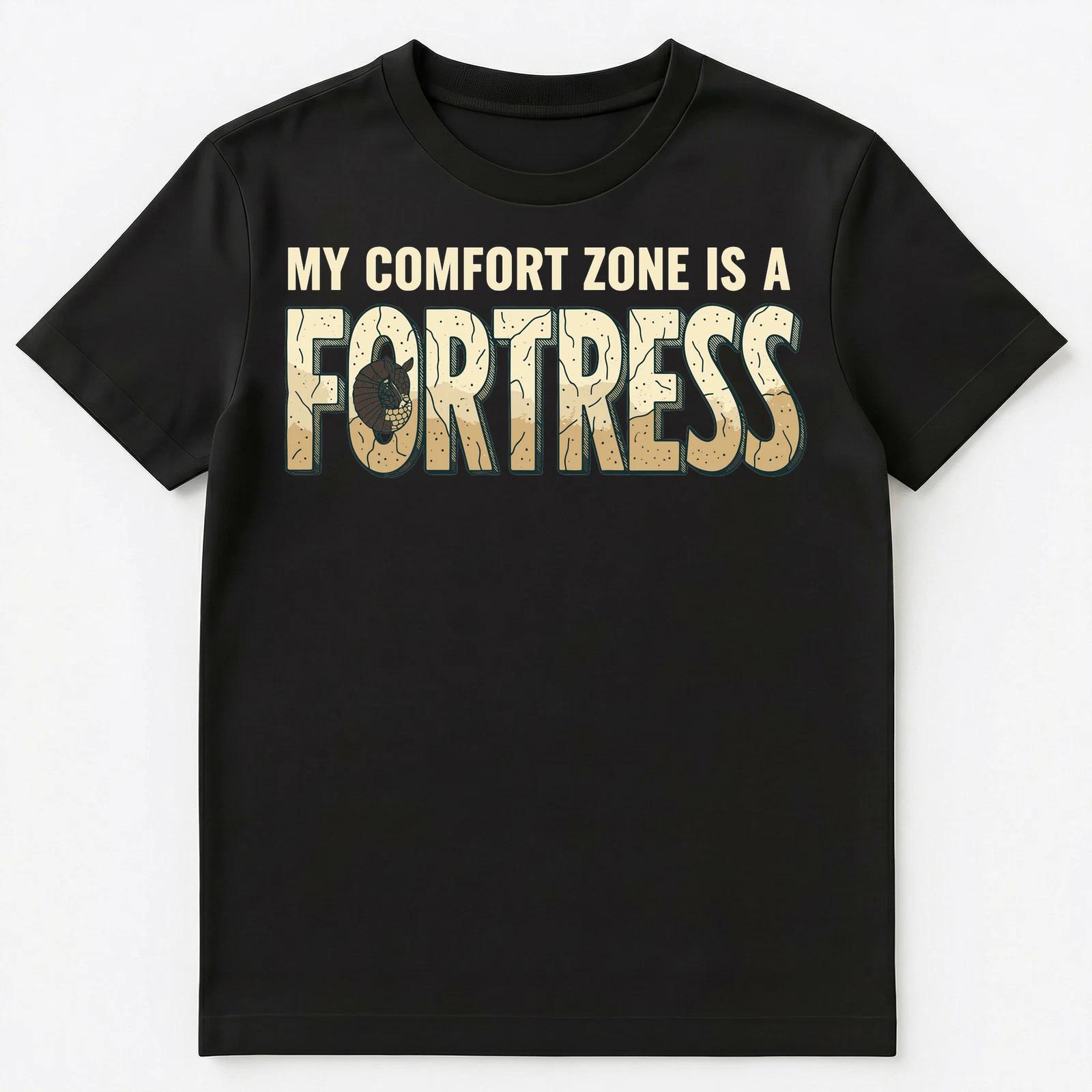 

Introvert Enthusiast Armadillo Comfort Animal Fortress Unisex T-Shirt M