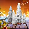 4Pcs Small Christmas Tree Decorations Artificial Pine Trees for Home Party Window Display Festive Tabletop Xmas Scene Setup