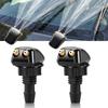 2 Pcs Car Dual Holes Windshield Washer Nozzle Wiper Water Spray Jet Adjustable