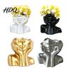 Desk Organizer for Pens Abstract Face Vase Artistic Female Pen Holder Makeup Brush Office Supplies Modern Decorative Vase Centerpiece Living