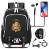 Mochila escolar de gran capacidad con correa para el hombro; set de tres piezas para estuche de lápices de estudiante