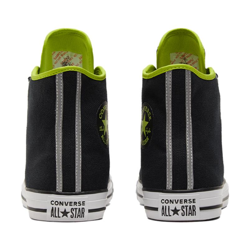 Converse Chuck Taylor All Star Deconstructed Trendy Everyday Versatile High-Top Espadrilles Unisex Black & Green