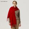 MARJA KURKI Warm Wool Cashmere Scarf - Imperial Whisper Red