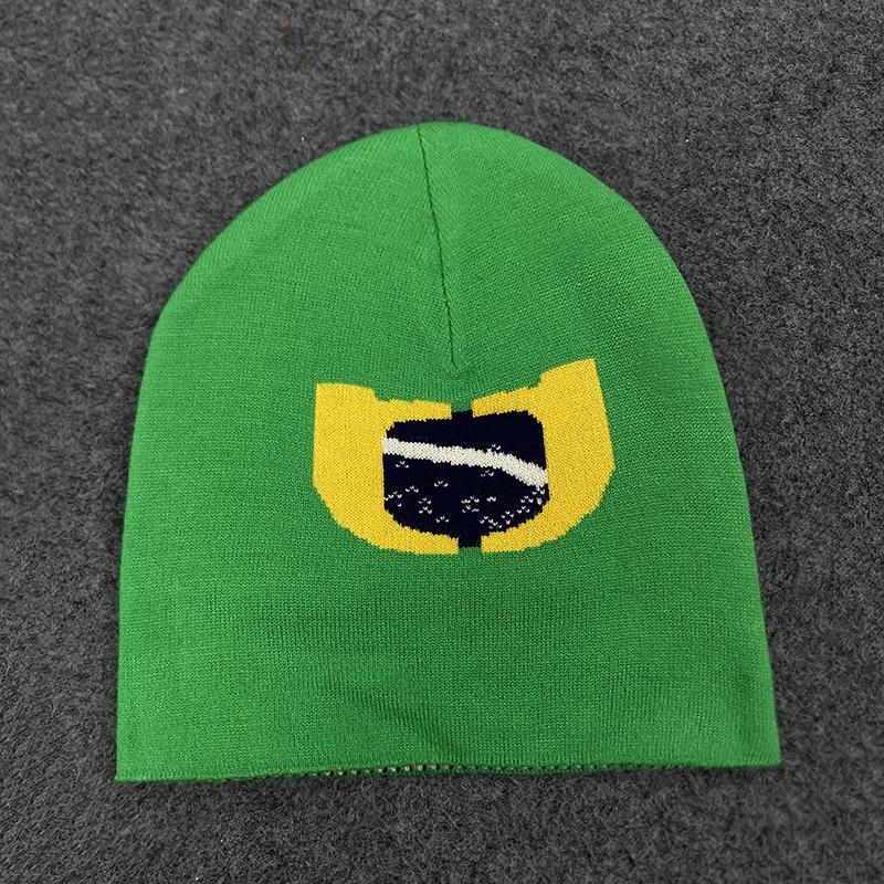 Trendy Knitted Hats for Brazilian Fans Autumn Winter World Cup Club Hats Cosplay Winter Warm Knit Cap Unisex