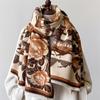 Luxury Winter Cashmere Scarf Women  Design Warm Pashmina Blanket Poncho Scarves Female Shawl Wraps Thick Foulard Bufanda