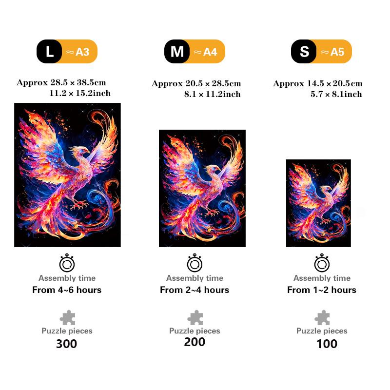 Colorful Bird Wooden Puzzle for Jigsaw Lover, Uniquely Stress Relieves Toys, Christmas Birthday Gift Home Decor Family Game