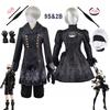 Anime Nier Automata Cosplay 9S Yorha 2B Cosplay Suit Male Women Outfit Wig Disguise Costume Plus Size Fancy Party Black Dress