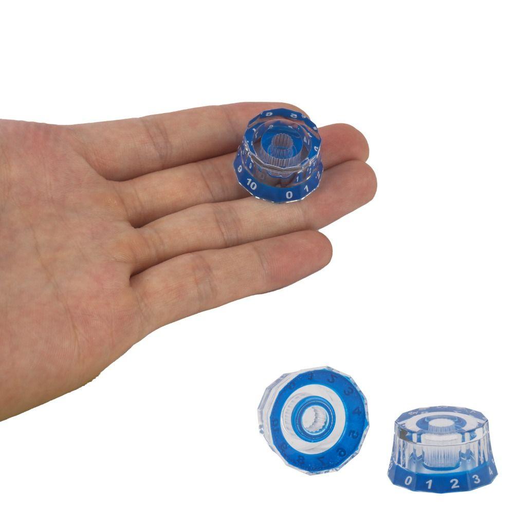 Acrylic Speed Guitar Knobs Lampshade Shape Guitar Volume Tone Knob  Musical Instrument