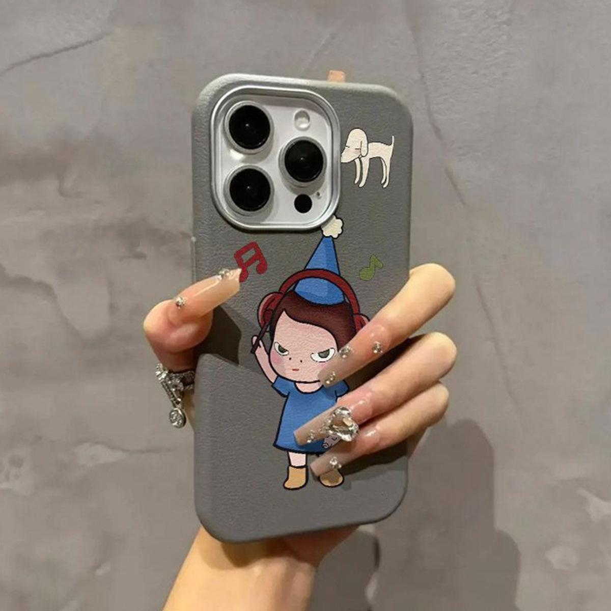 

Cute Phone Case Cartoon for Apple Phone Case Magnetic Suction Phone Case Double-layer IMD Dopamine Version For iPhone 16PROMAX
