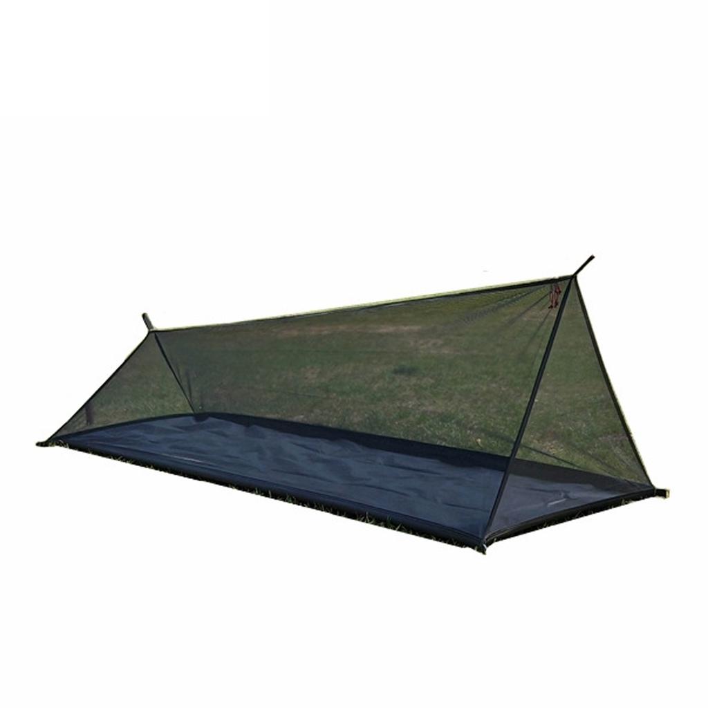 Outdoor Adventure Breathable Tent 40D Yarn Camping Tent Ligthweight Compact Portable Tent Black