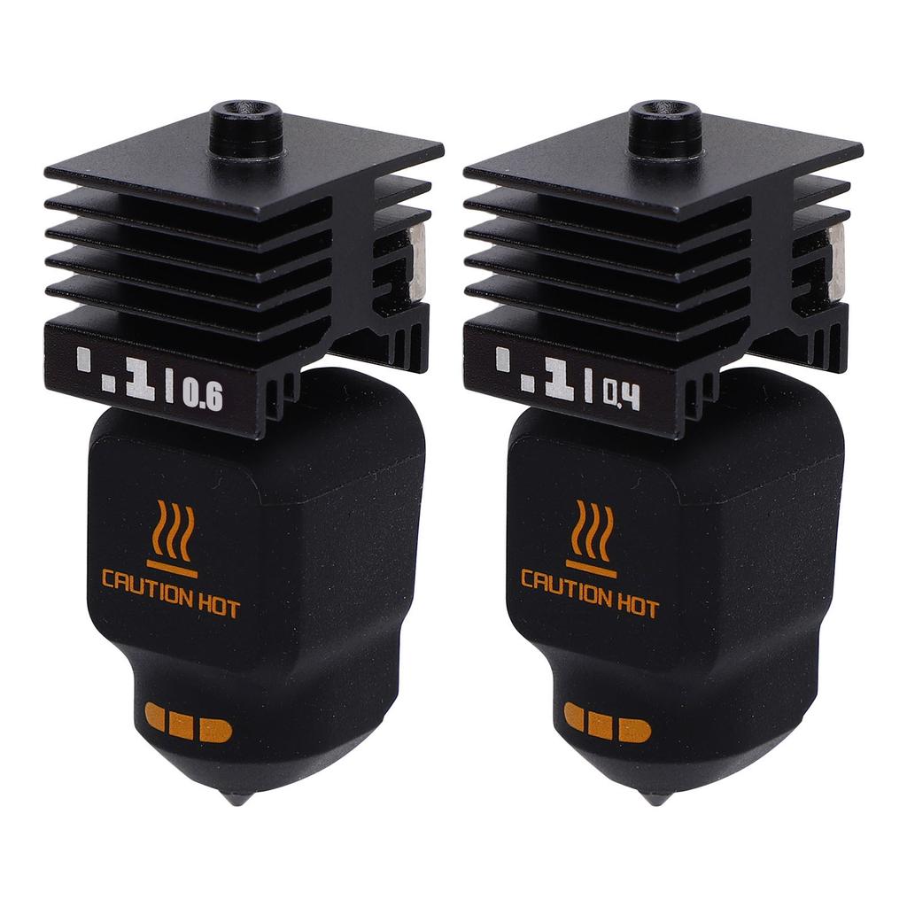 4 ks Náhradní hotend pro 3D tiskárnu Bambu Lab P2S H2D H2S H2C 0.2 0.4 0.6 0.8MM Sada hotendů se silikonovým návlekem