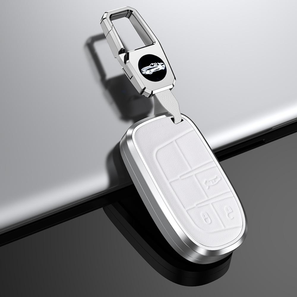 Ronsi Car Key Case Cover Shell Fob For Jeep Grand Cherokee Wk2 Kl Wrangler Jk Commander Compass Dodger Chrysler 300 Car Key Bag