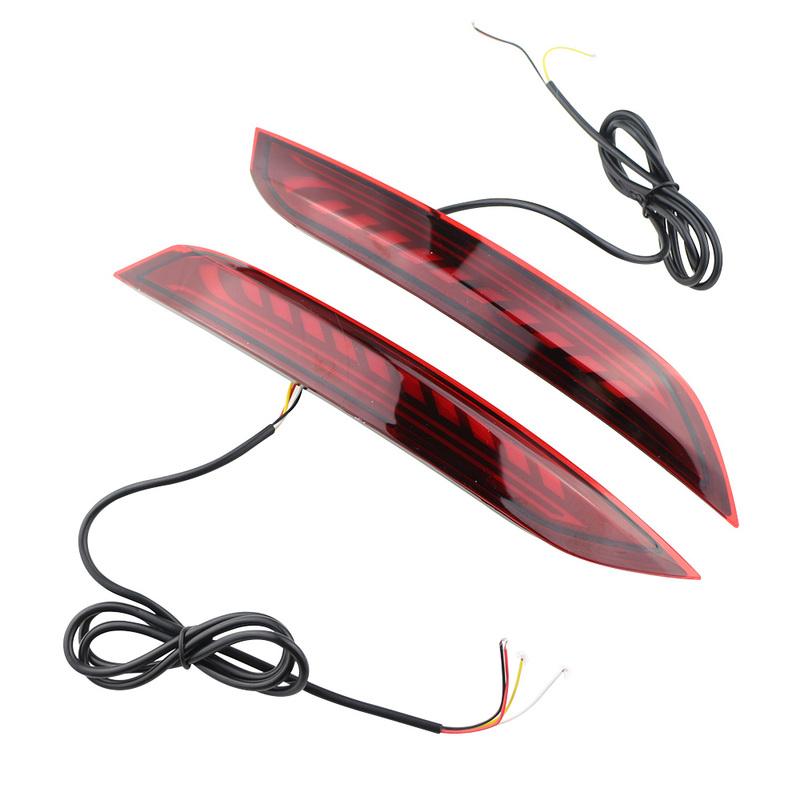 Car LED Rear Bumper Lamps for VW Volkswagen Polo 2014-2018 Brake Light Turn Signal Backup Reflector Lamp Reverse Fog Taillights