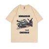 Bombardiro Crocodilo Funny Crocodile Plane Bomber Meme Graphic T-shirts Men Hilarious Humor Brain Rot Tops 100% Cotton T Shirts